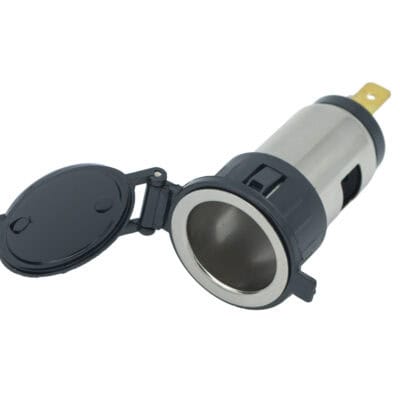 Female lighter socket for LED lighting and automotive accessories.