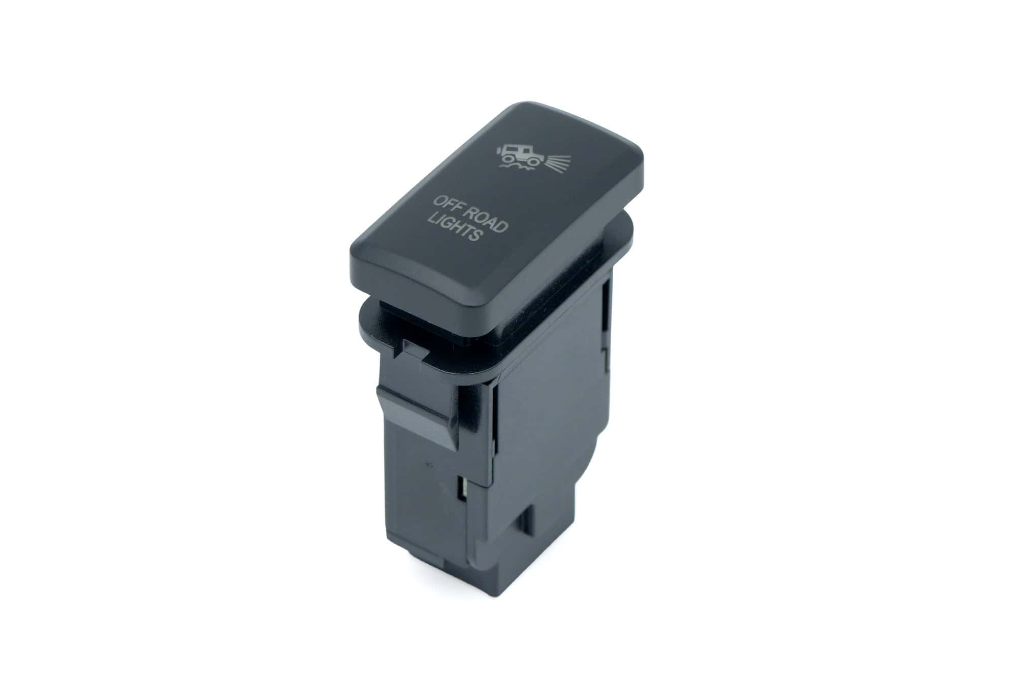 VIGO push button switch for off road light control, durable and easy to install.