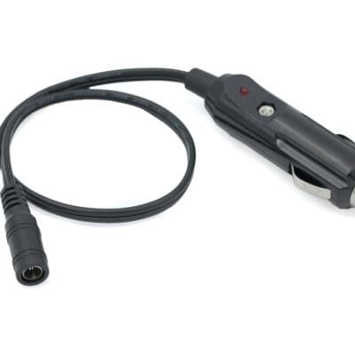 LUMENO DC female plug adapter for LED lighting systems.