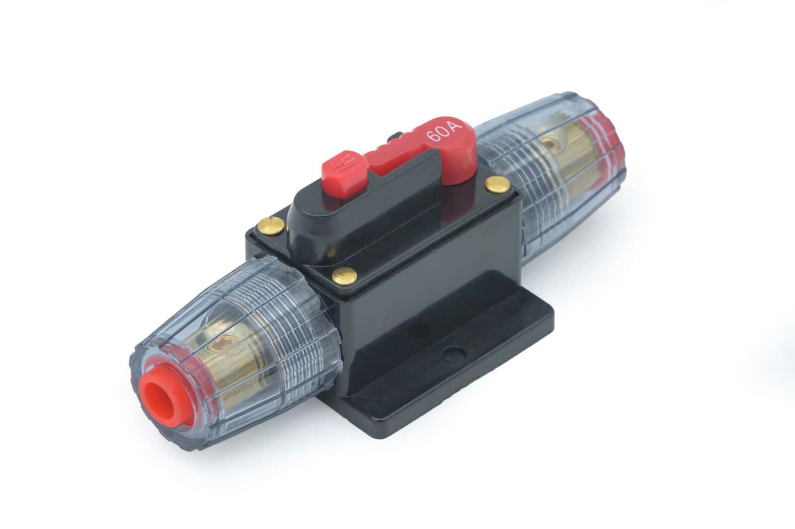 60 Amp circuit breaker for electrical safety and protection.