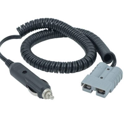 Spiral cable with 3M lighter plug for automotive use.