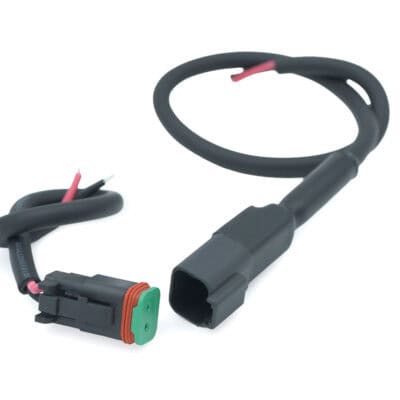 LED light connector with wiring for easy installation and maintenance.